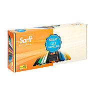 SARFF OVAL DOSYA SIRTLIĞI 6mm SİYAH 100LÜ (15203003) - SARFF