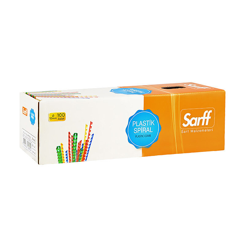 SARFF PLASTİK SPİRAL 10mm SİYAH 100LÜ (15312018)