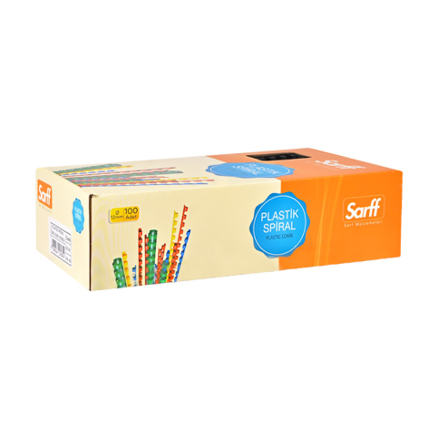 Sarff Plastik Spiral 12Mm Kırmızı 100Lü (15312026) - 1