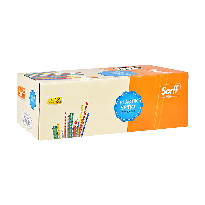 SARFF PLASTİK SPİRAL 14mm SİYAH 100LÜ (15312030)