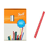 SARFF PLASTİK SPİRAL 16mm KIRMIZI 100LÜ (15312038) - SARFF