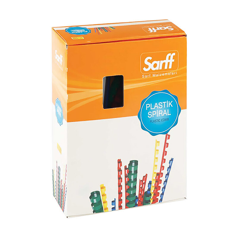 SARFF PLASTİK SPİRAL 18mm BEYAZ 100LÜ (15312041)