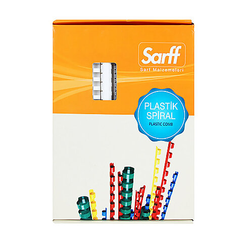 SARFF PLASTİK SPİRAL 32mm BEYAZ 50Lİ (15312071) - 1