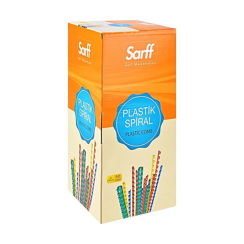SARFF PLASTİK SPİRAL 32mm MAVİ 50Lİ (15312073)