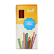 SARFF PLASTİK SPİRAL 8mm KIRMIZI 100LÜ (15312014) - SARFF