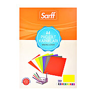 SARFF PVC CİLT KAPAĞI A4 160mic SARI 100LÜ (15201017) - SARFF