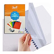 SARFF PVC CİLT KAPAĞI A4 160mic ŞEFFAF 100LÜ (15201003) - SARFF