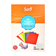 SARFF PVC CİLT KAPAĞI A4 160mic ŞEFFAF 100LÜ (15201003) - SARFF