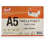 SARFF PVC TABELA POŞETİ AFİŞ MUHAFAZA KABI A5 ŞEFFAF (15207202) - SARFF