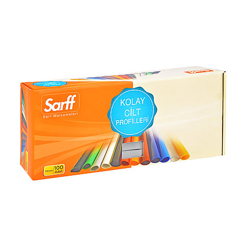 SARFF GENİŞ DOSYA SIRTLIĞI 15mm ŞEFFAF 100LÜ (15203020) - 1