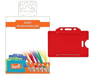 Sarff Yatay Kart Kabı Kırmızı 10Lu Blister (15209033) - SARFF