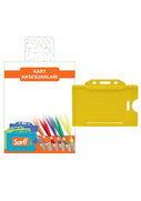 Sarff Yatay Kart Kabı Sarı 10Lu Blister (15209039S) - SARFF
