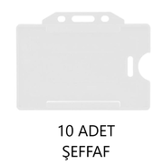 Sarff Yatay Kart Kabı Şeffaf 10Lu Blister (15209029) - SARFF