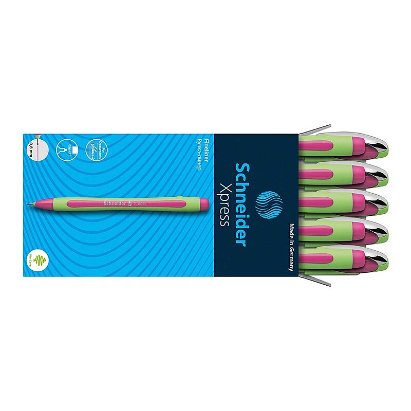 SCHNEİDER XPRESS FİNELİNER KEÇE UÇLU KALEM 0.8mm F UÇ PEMBE (SCR093B)