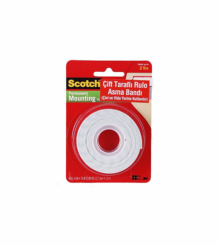 SCOTCH 110 ÇİFT TARAFLI RULO KÖPÜK BANT 19mmx1.5m