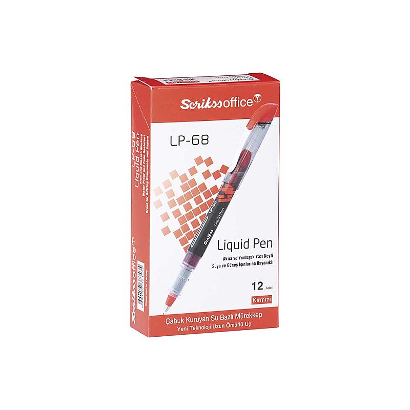 SCRİKSS LP-68 LİKİT KALEM KIRMIZI