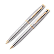 Scrikss 39 Tükenmez Kalem+Versatil Kalem Seti Gold-Krom - SCRİKSS