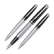 Scrikss 477 Dolma Kalem+Tükenmez Kalem+Versatil Kalem Seti Silver-Krom - 1