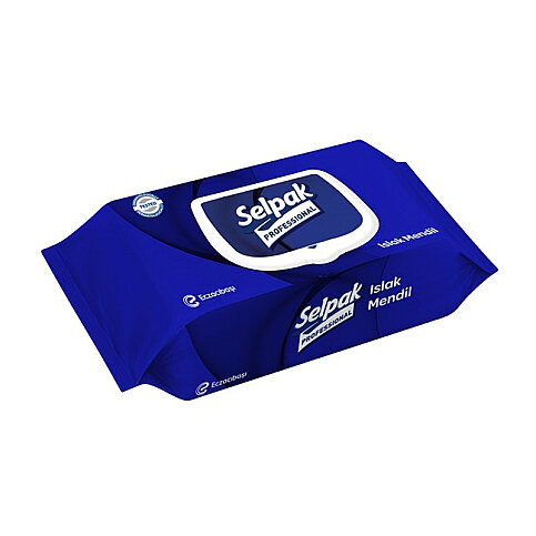 SELPAK PROFESSİONAL ISLAK MENDİL KAPAKLI 60LI (7901044) - 1