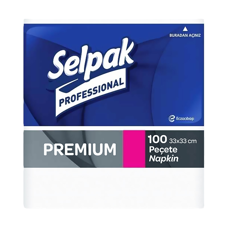 SELPAK PROFESSİONAL PREMİUM PEÇETE 33x33 100LÜ (9681101)