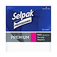 SELPAK PROFESSİONAL PREMİUM PEÇETE 33x33 100LÜ (9681101) (7906656) - SELPAK