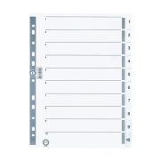 Serve 5324 Karton Ayraç A4 1-10 Rakam - SERVE