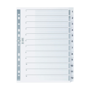 Serve 5325 Karton Ayraç A4 1-12 Rakam - SERVE