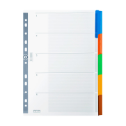 Serve 5520-K Karton Ayraç A4 5 Renk - SERVE