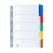 Serve 5522-K Karton Ayraç A5 5 Renk - SERVE