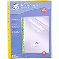 SERVE 6120 KLASÖR İÇİ SUNUM DOSYASI SARI 20Lİ (SV-6120-SAR) - SERVE