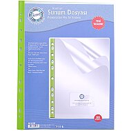 SERVE 6120 KLASÖR İÇİ SUNUM DOSYASI YEŞİL 20Lİ (SV-6120-YSL) - SERVE