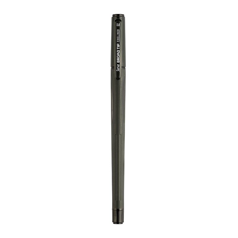 SERVE BROAD TİP FİNELİNER KEÇE UÇLU KALEM 0.8mm SİYAH (SV-BROADTF08-01)