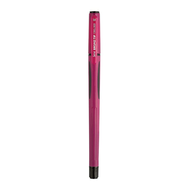 SERVE BROAD TİP FİNELİNER KEÇE UÇLU KALEM 0.8mm VİŞNE ÇÜRÜĞÜ (05)