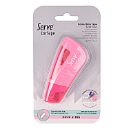 SERVE CORTAPE ŞERİT DÜZELTİCİ (SİLİCİ) 5mmx8m PASTEL ŞEKER PEMBESİ BLİSTER (BCTAPE1SP) - 3