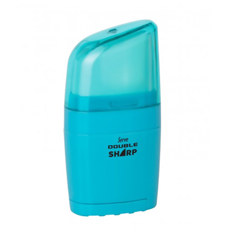 Serve Double Sharp Silgili Kalemtraş Gök Mavisi (Sv-D.Sharp1Gm) - 1