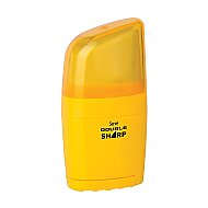 SERVE DOUBLE SHARP SİLGİLİ KALEMTRAŞ SARI (SV-D.SHARP1FS) - SERVE