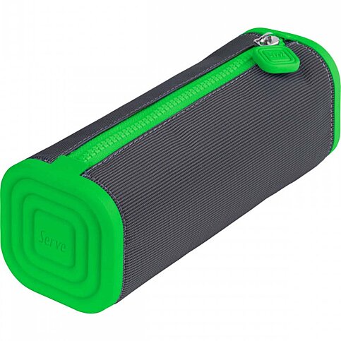 SERVE SL-PLY PRİSMO KARE KALEM KUTUSU NEON KOYU GRİ-FOSFORLU YEŞİL (SV-PRISMOKKGFY) - 1