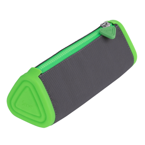 Serve Sl-Ply Prismo Üçgen Kalem Kutusu Neon Koyu Gri-Fosforlu Yeşil - 1