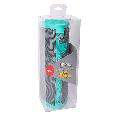 SERVE SL-PLY PRİSMO ÜÇGEN KALEM KUTUSU PASTEL AÇIK GRİ-NANE YEŞİLİ (SV-PRISMOUAGNY) - 2