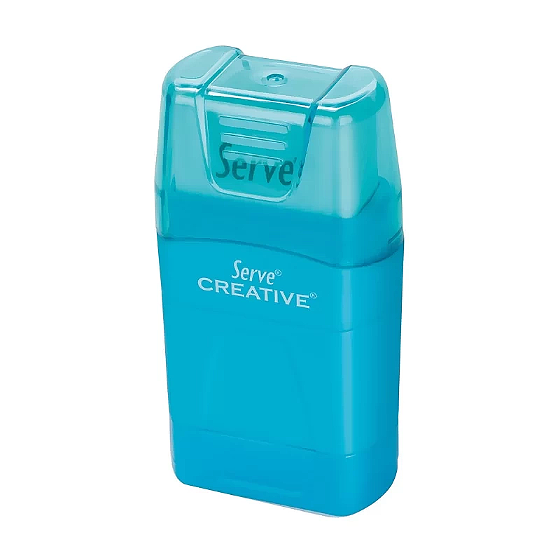 SERVE ER24DSP CREATİVE SİLGİLİ KALEMTRAŞ MAVİ (SV-ER1M)