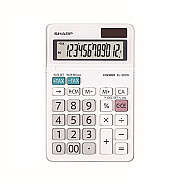 SHARP EL-320WB HESAP MAKİNESİ 12 HANE BEYAZ (HM.SH0007) - SHARP