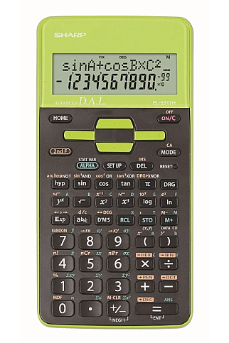 SHARP EL-531TH-GR 273 BİLİMSEL FONKSİYONLU HESAP MAKİNESİ YEŞİL (HM.SH0021) - 1