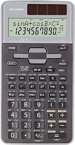 SHARP EL-531TH-GY 273 BİLİMSEL FONKSİYONLU HESAP MAKİNESİ GRİ (HM.SH0023) - 1