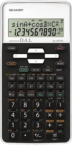 SHARP EL-531THB-WH 273 BİLİMSEL FONKSİYONLU HESAP MAKİNESİ BEYAZ (HM.SH0014) - 1