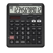 Sharp El-Cc12Gp İşlem Kontrollü Hesap Makinesi 12 Hane Siyah (Hm.Sh0010) - SHARP