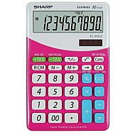 SHARP EL-M332B-PK HESAP MAKİNESİ 10 HANE PEMBE (HM.SH0026) - SHARP