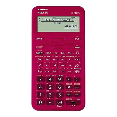 SHARP EL-W531TLB-RD 420 BİLİMSEL FONKSİYONLU HESAP MAKİNESİ KOYU PEMBE (HM.SH0018) - 1