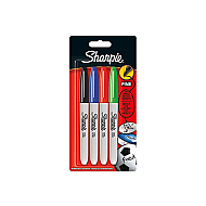 Sharpie Fine Permanent Markör Standart 4 Renk (1985858) - 2