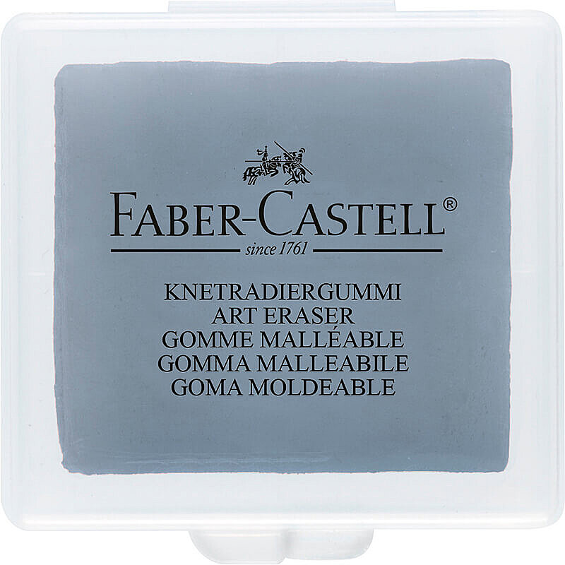 FABER-CASTELL 7220 GRİ HAMUR SİLGİ PLASTİK KUTU (5130127220)