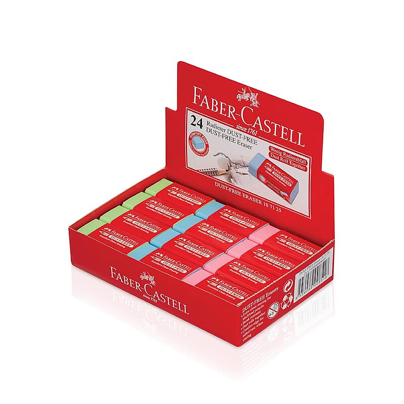 FABER-CASTELL DUST-FREE RENKLİ SİLGİ (5130187125)